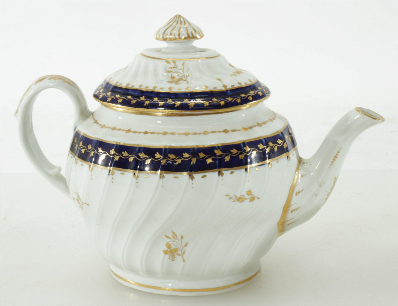 Five Antique 18/19C English Porcelain Teapots