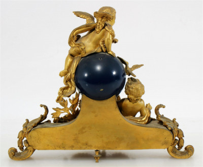 Japy Freres Ormolu and Porcelain Clock, 19th C.