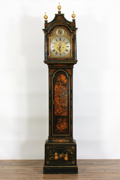 18th C. Chinoiserie Tall Case Clock