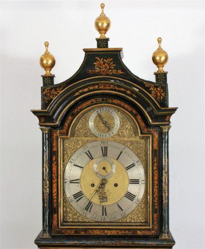Image for Lot 18th C. Chinoiserie Tall Case Clock