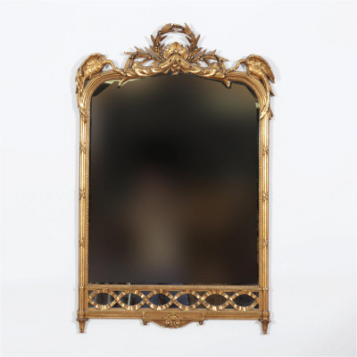 Image for Lot Classical Style Giltwood & Composition Mirror