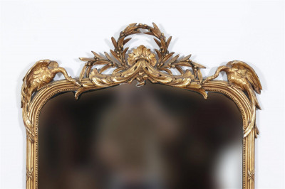 Classical Style Giltwood & Composition Mirror