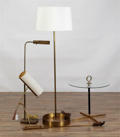 Image for Lot Two Floor Lamps,Modern Wall Sconce,Cocktail Table