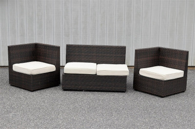 Eight Pcs. Pier 1 Outdoor Sectional Furniture