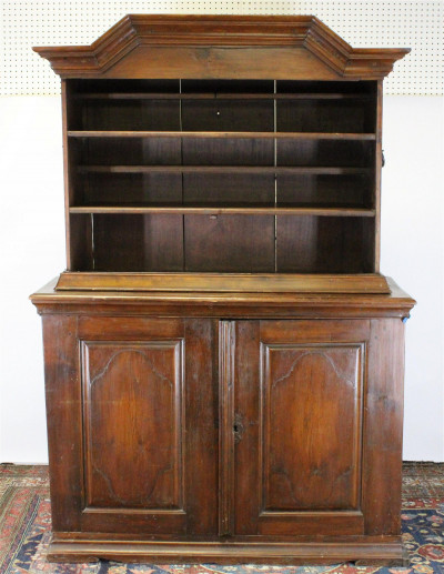 Image for Lot Baroque Pine Cabinet on Cabinet