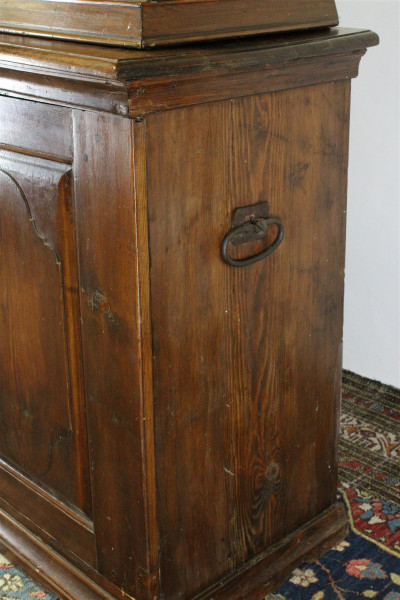 Baroque Pine Cabinet on Cabinet