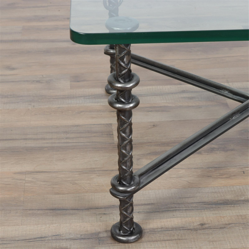 Industrial Iron Kabar Side Table