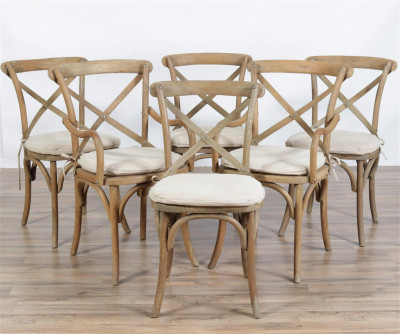 Image for Lot 6 Restoration Hardware Madeline Dining Chairs