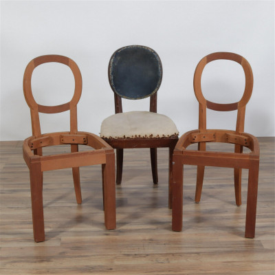 6 Art Deco Beechwood Dining Chairs