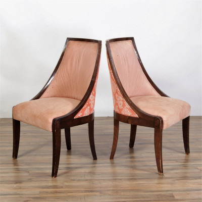 Set of 4 Art Deco Style Mahogany Chairs