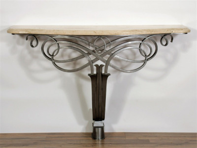 Image for Lot Art Deco Style Iron Console