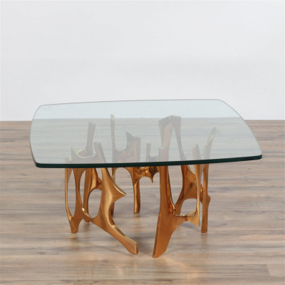 Image for Lot Fred Brouard Bronze Coffee Table, c.1975