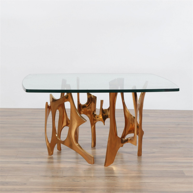 Fred Brouard Bronze Coffee Table, c.1975