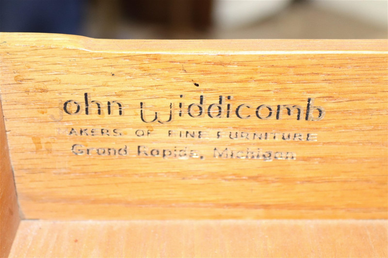John Widdicomb Brass Mounted Cherry Desk