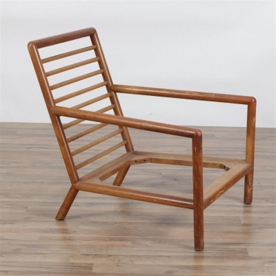 Image for Lot Mid Century Cherry Armchair