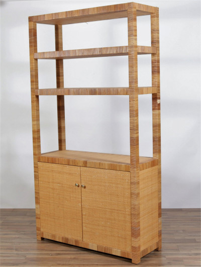 Image for Lot 1970's Woven Grass Etagere