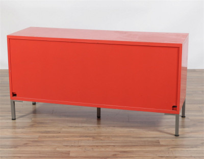 Modern Red Lacquer Cabinet