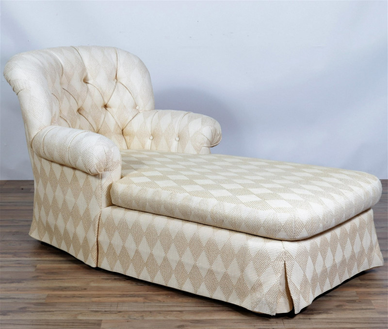 Contemporary Upholstered Chaise Lounge