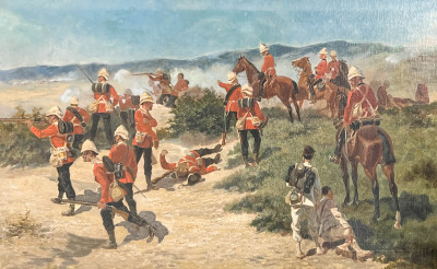 Image for Lot Artist Unknown - Anglo-Zulu War Scene
