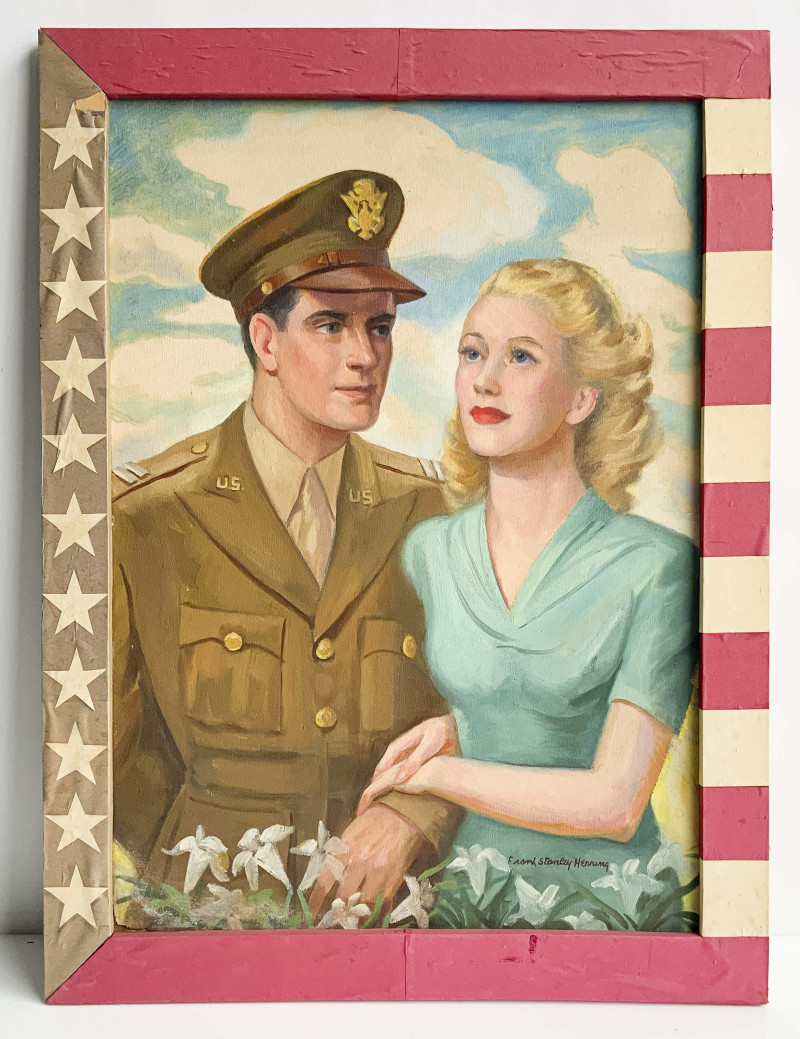Frank Stanley Herring - Portrait of a U.S. Soldier and Woman