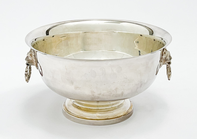 The Sheffield Silver Co. Silver-Plate Punch Bowl Harlequin Service