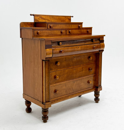 Image for Lot American Empire Tiger Maple Chest
