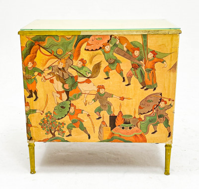 Decoupage-Decorated Chest of Drawers