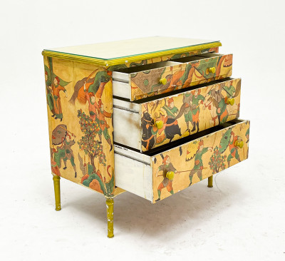 Decoupage-Decorated Chest of Drawers