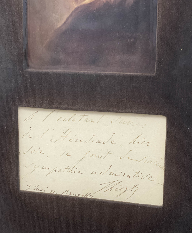 Franz Liszt Signed Note