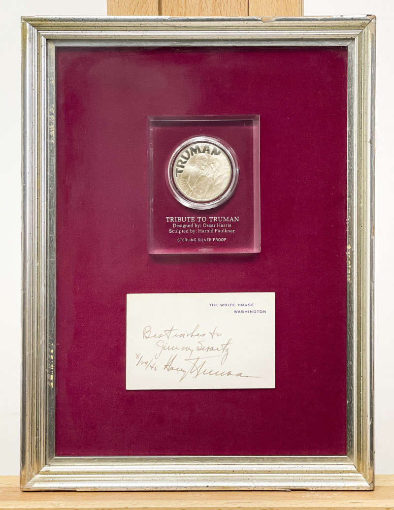 Harry Truman Signed Note Card