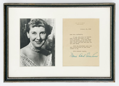 Mamie Doud Eisenhower Signed Letter