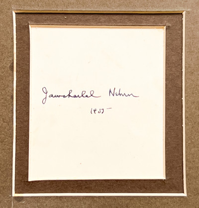Jawaharlal Nehru, Indira Gandhi Signatures