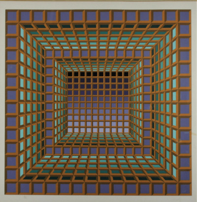 Victor Vasarely - Op Art Squares