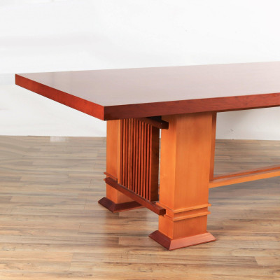 Frank Lloyd Wright Cherry Dining Table, 1990