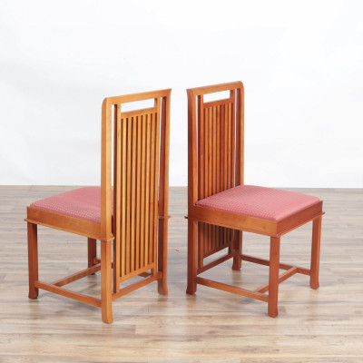 Set of 6 Frank Lloyd Wright Coonley Dining Chairs