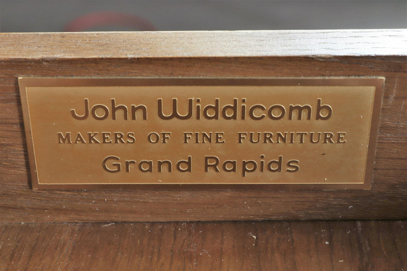 John Widdicomb Ash & Brass Desk, 1980