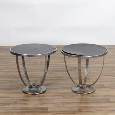 Image for Lot Pair of Wolfgang Hoffmann for Howell Side Tables