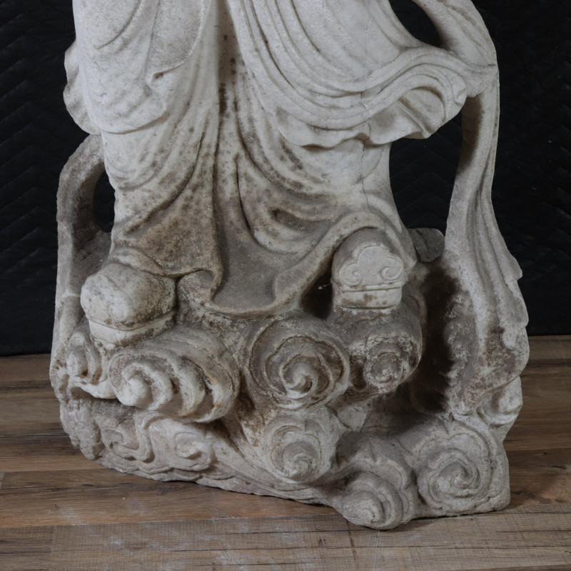 Chinese Carved Stone Figure of Deity