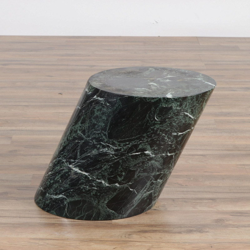 1970s Verde Antico Marble Pedestal