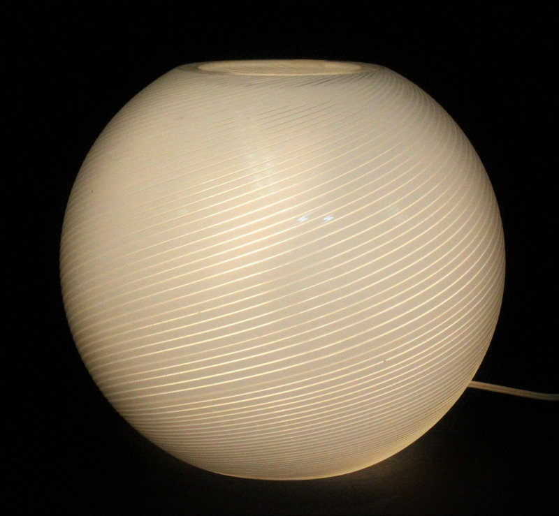Cenedese Spiral Globe Table Lamp, Italian, 1975