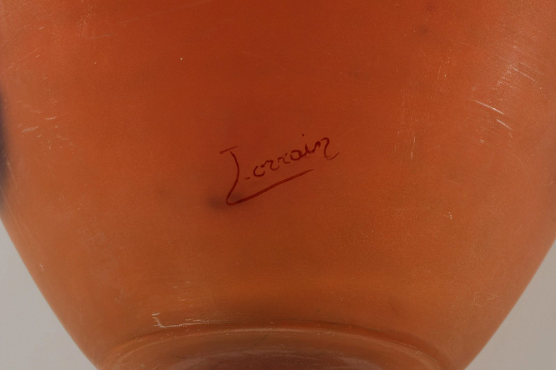 Lorrain for Daum - Orange Glass Vase