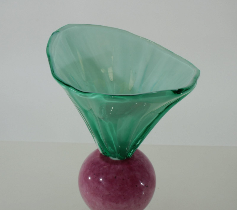 Attr. Peter Shire - Glass Coupe, 1990