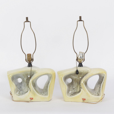 Pair of Heifetz Ceramic Table Lamps