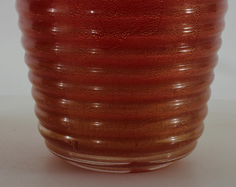 Two Archimede Seguso Murano Glass Vases
