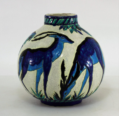 Image for Lot Charles Catteau - Stag Vase, 1930