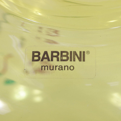 Alfredo Barbini - Yellow Glass Vase, 1980