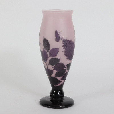 Loetz - Cameo Purple Glass Vase, 1910