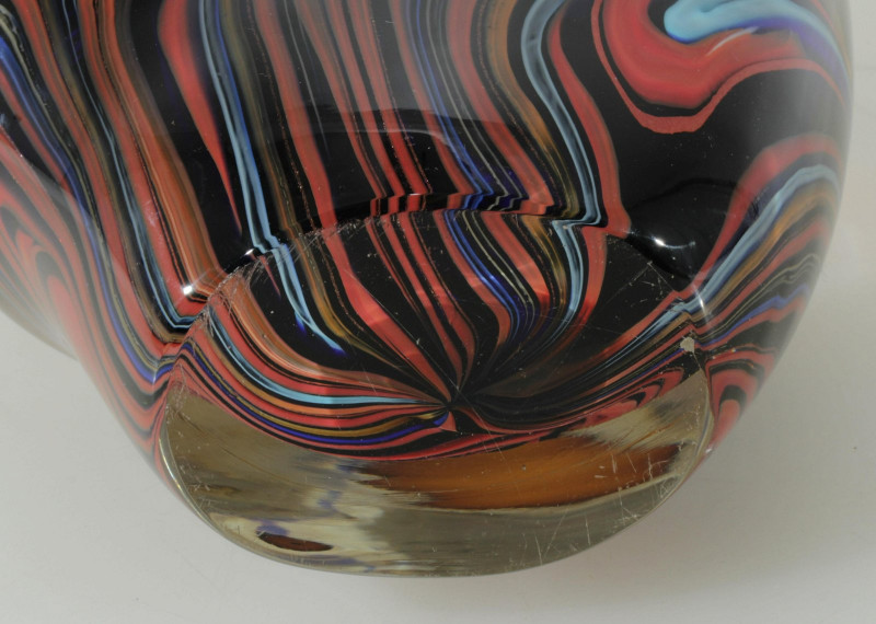 Modern Swirl Art Glass Sculpture