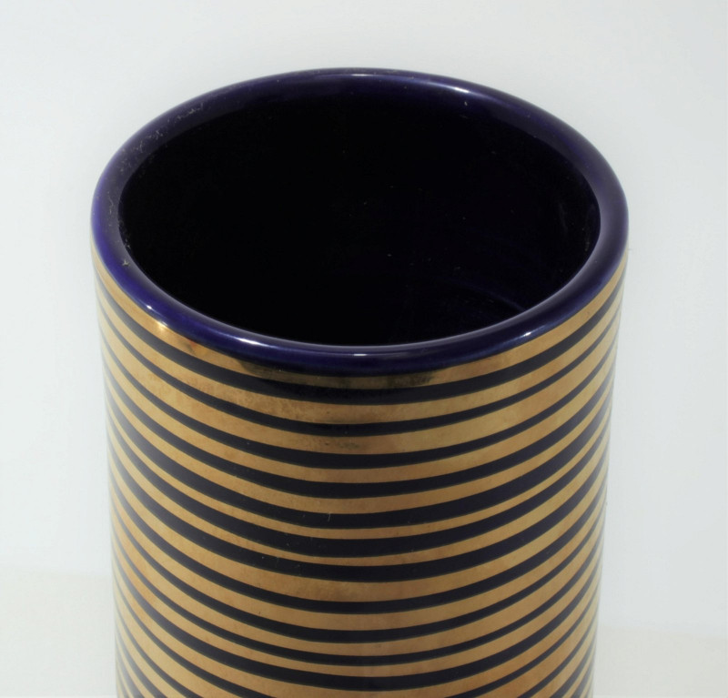 Ettore Sottsass - Geo Gold Ceramic Vase, 2000