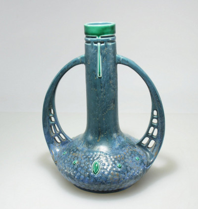Jugendstil - Blue Glazed Ceramic Vase, 1905
